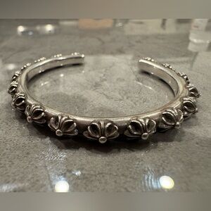 Chrome Hearts Silver Floral Bracelet